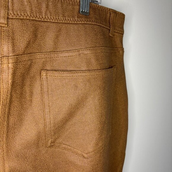 CHICO'S So Slimming Pant Women's 3 (XL) Stretch Brown 5 Pocket Animal Print - Picture 7 of 7